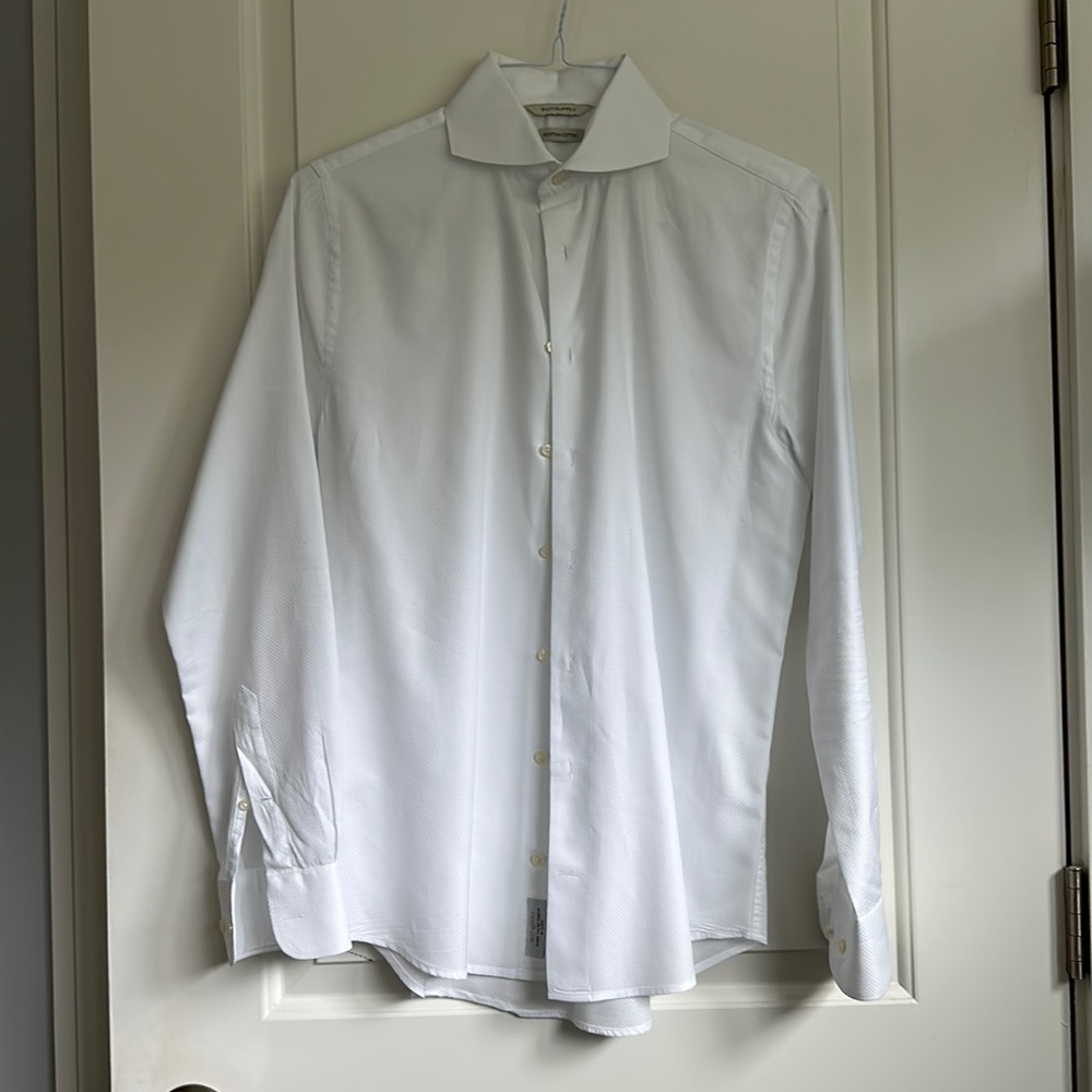 Suitsupply white dress shirt 14.5/34